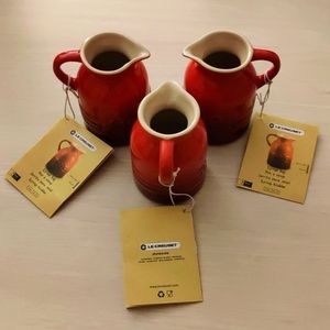 Set of 3 Le Creuset 6 Ounce Syrup Jars